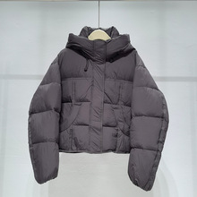 2025冬季新款女装时尚休闲百搭立领连帽羽绒服女外套3GA280121