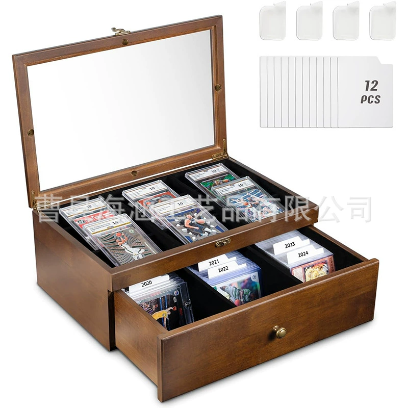 Шаровые карты деревянная клетчатая коробка для хранения малого сетки с сеткой карточка чайный пакетик поздравительная открытка коробка для хранения пыли Amazon