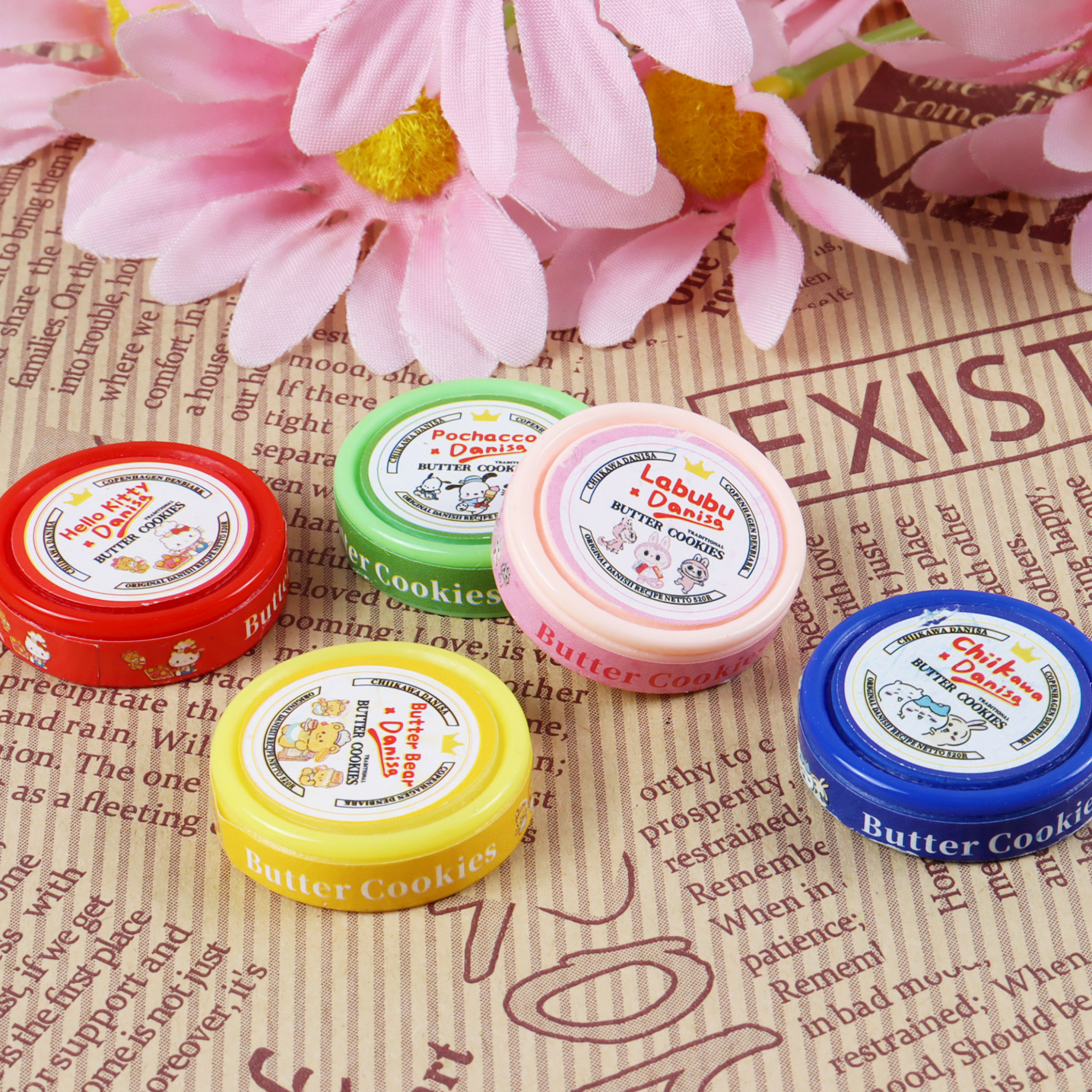 Simulation Food Toy Cartoon Danish Cookie Box DIY Cream Glue Doll House Kidsren's Toys Resin Jewelry