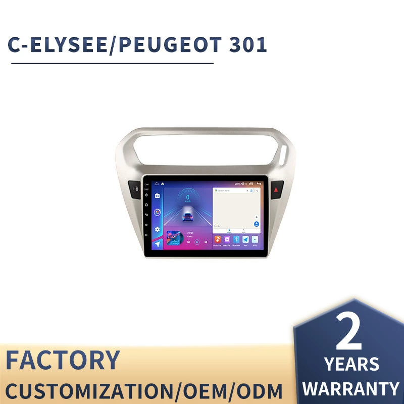 Подходит для Citroen Elysee, CarPlay, Peugeot 301, Android, смарт-навигатор с Wi-Fi