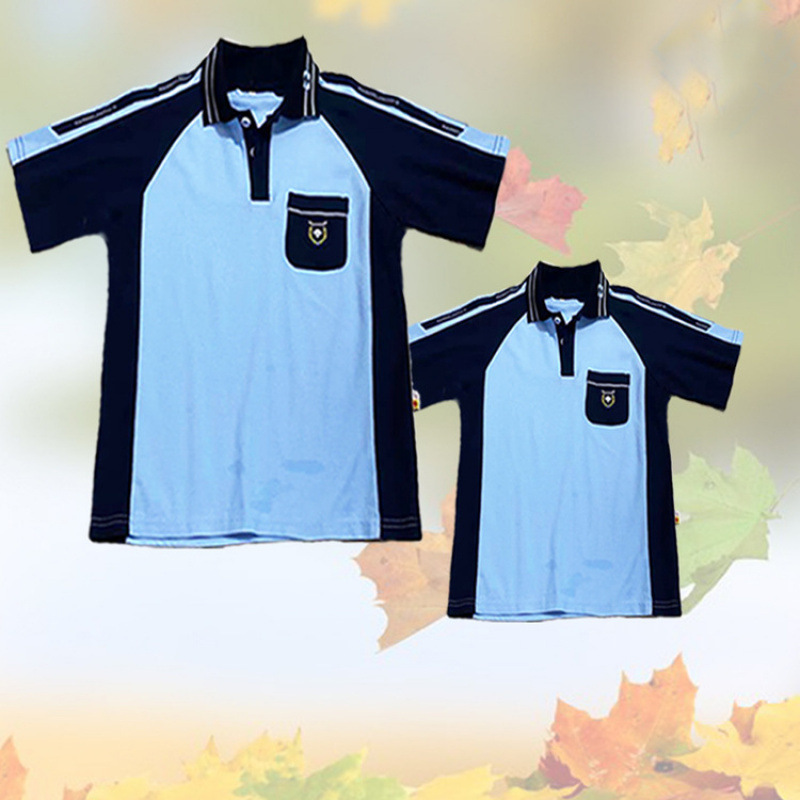 南宁校服中小学夏季蓝色运动校服批发 秋运动装现货一件代发定|undefined