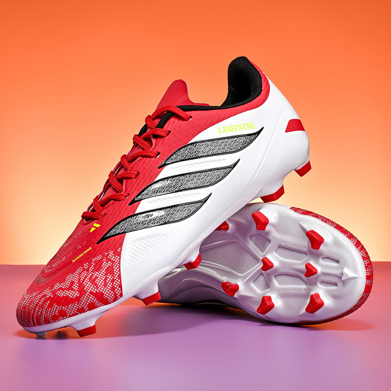 Cross-Border New Football Shoes Falcon 26 Youth Long Spike Football Shoes Adult Training Game Wear-Resistant Sports Shoes