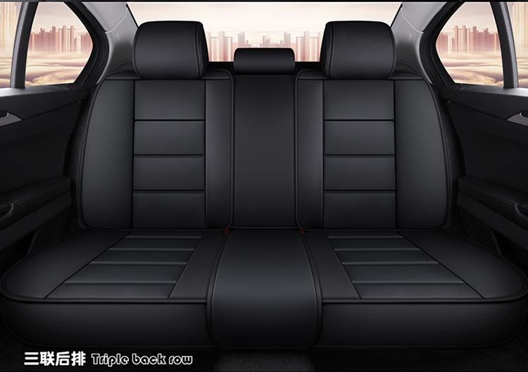 Car All-Inclusive Full Leather Baby Bear Cushion Leather Cushion Seat Cover All-Inclusive Suitable for All Seasons Car Cover Seat Cover Winter