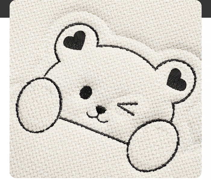 Car Seat Cushion for All Seasons, Linen Cartoon Rear Seat Cushion, Single-Piece Seat Cover for Women