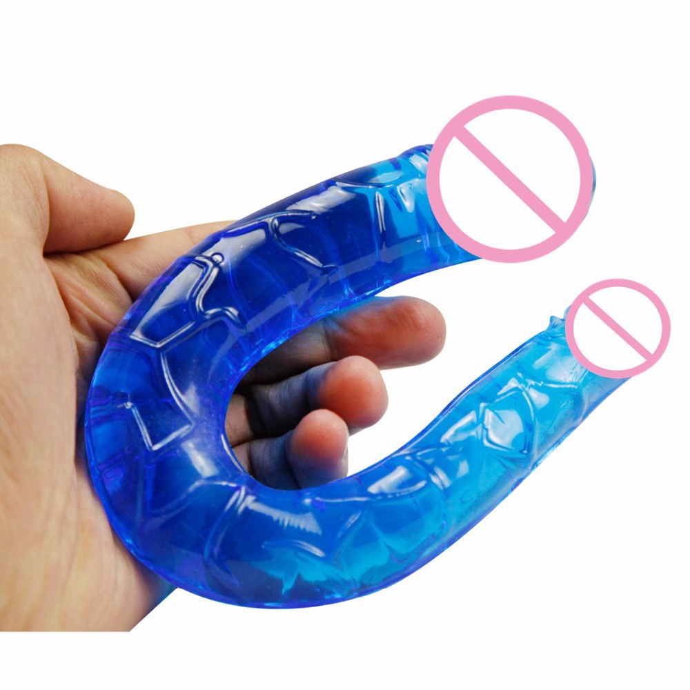 ORISSI Double-headed Dildo 13 cm Silicone-TPR Manual Female Masturbator, Pink — detail image 4