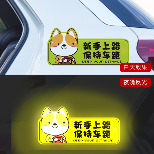 Female driver internship car stickers for newbies on the road…