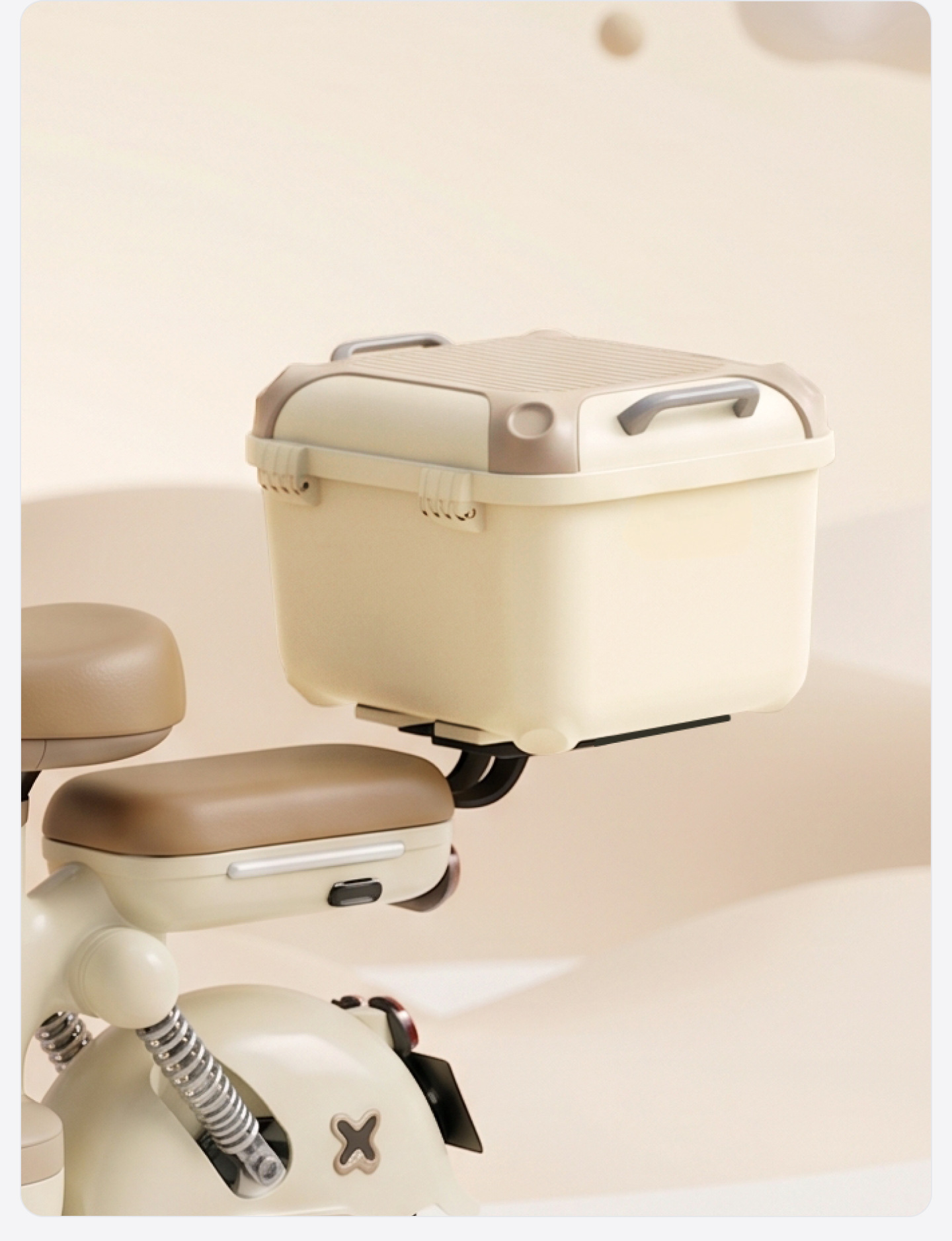 Tail Box for Electric Scooters: Yadea, Aima, and Tailg Universal Electric Scooter Trunk with Large Capacity and Backrest Storage Box