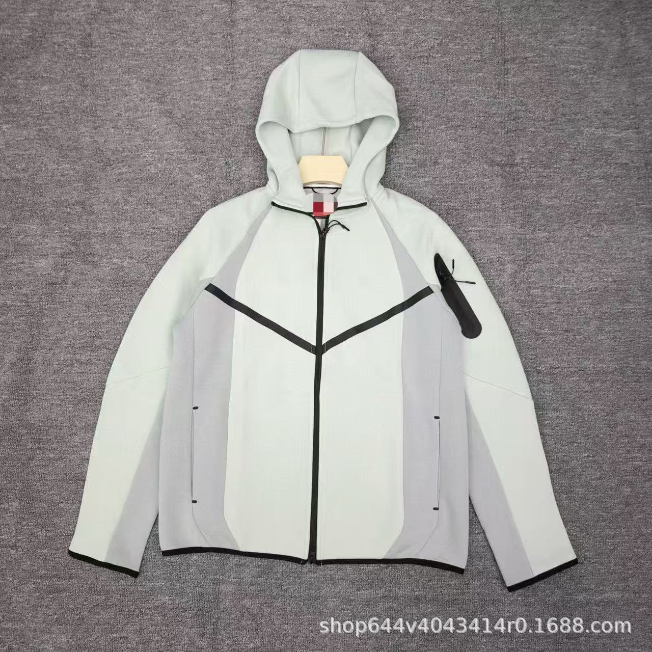 Nike Tech Fleece Windrunner Full-Zip Jacket Silver Sage Light Pumice Black