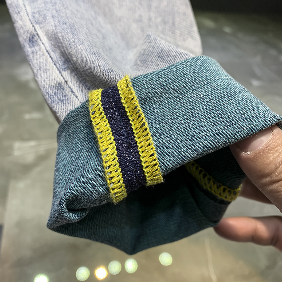 Jean délavé haut de gamme pour hommes, nouvelle marque tendance, élastique, fuselé, polyvalent, coupe ajustée, épais, printemps et automne_voghion.com