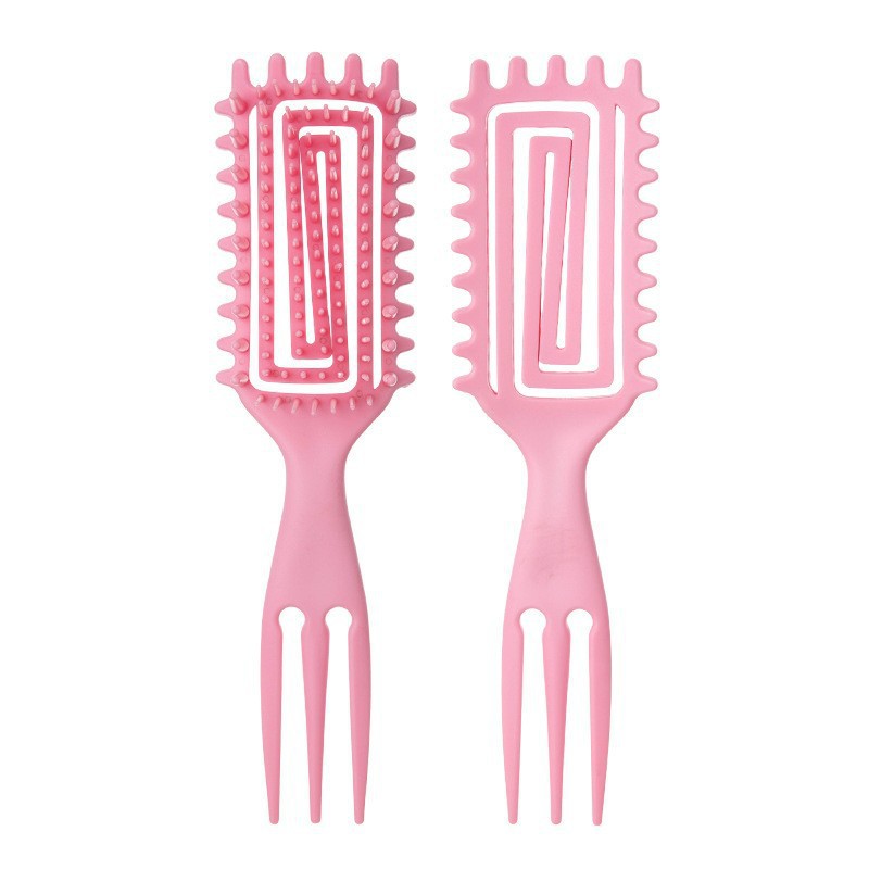 Hot sale cabello WANMEI hueco pein de modelado multifuncional extrusor de pasta de cola afilada pein flojo rebote rizado