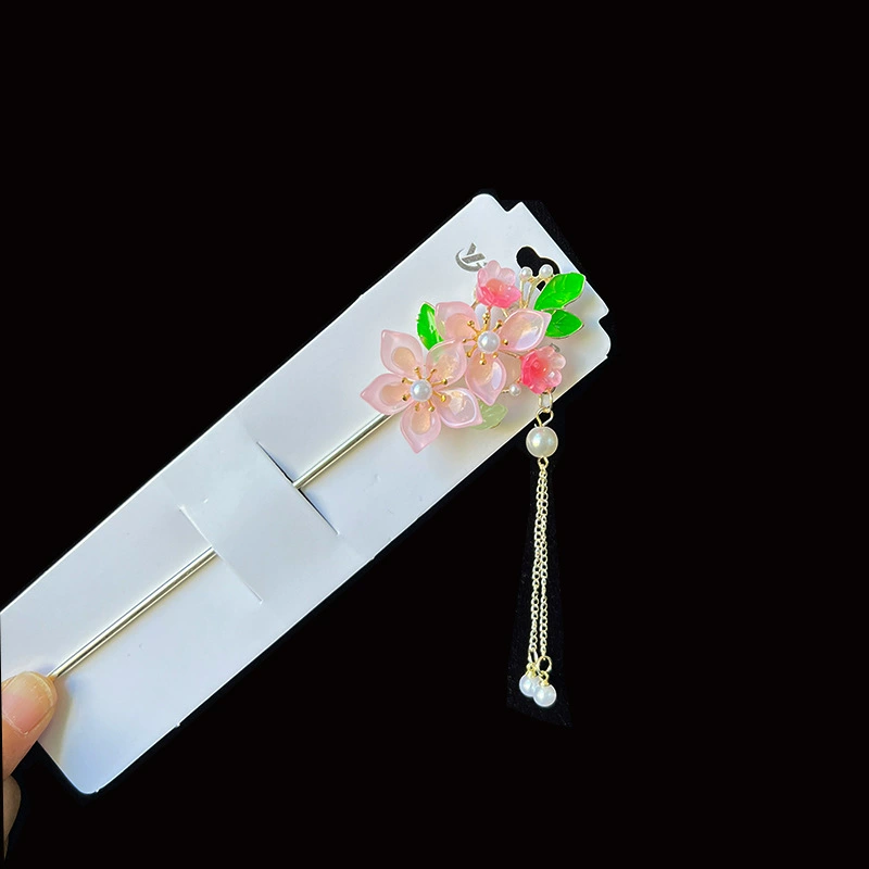 Hairpin Hanfu заколка для волос, орхидея цветочный декоративный аксессуар для волос, простая элегантная китайская стиль
