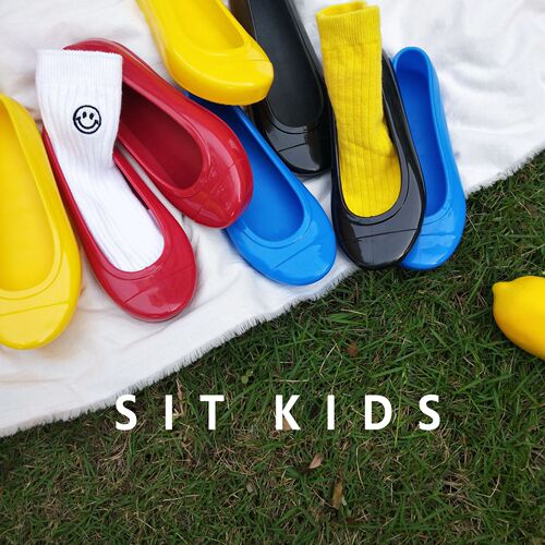 Spring and Autumn Jellies Princess Shoes Korean Style INS Style Solid Color Men's and Women's Children's Flat Low Heel One Step Rain Boots 