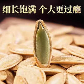 新货代发美人甲南瓜子长粒原味新椒盐瓜子熟装炒零食大颗粒椒盐味