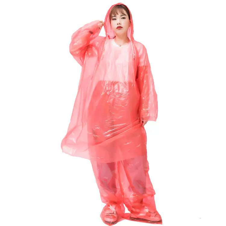 Split raincoat for adults, transparent climbing trousers for swimming, increased thickness
