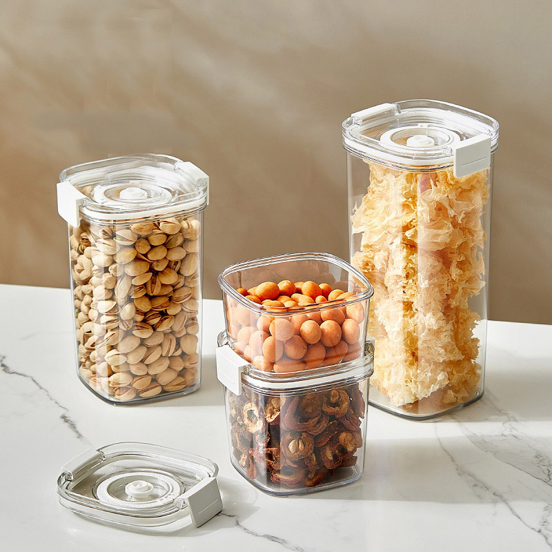 Caja de preservación al vacío eléctrica de aire sellado lata caja de cocina granos de café, té, granos para almacenar alimentos