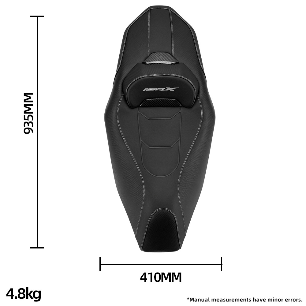Suitable for Shengshi 150X Motorcycle Accessories, Modified Seat Cushion, Soft Seat Pad, Increased Comfort, Lumbar Support Seat Assembly