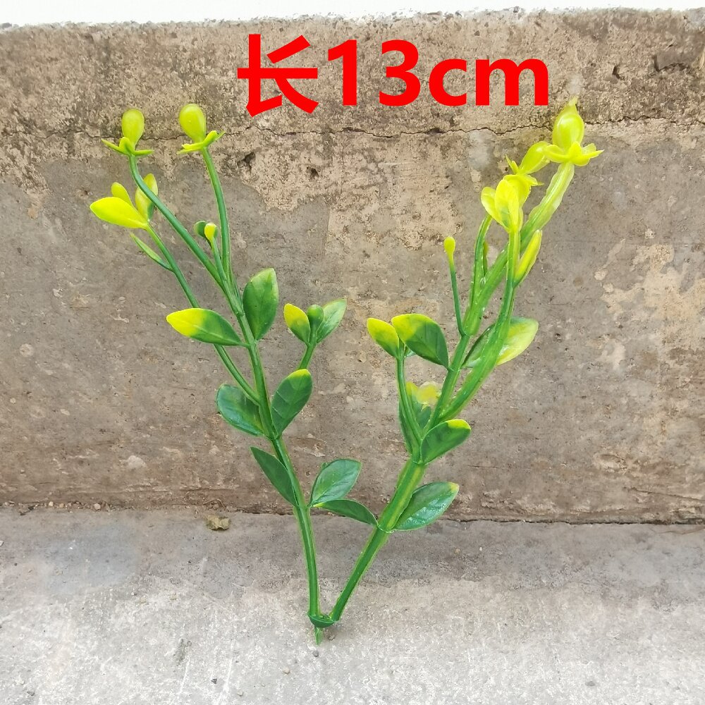 Imitación de hojas verdes hierba de agua hoja persa decoración de flores de boda pared flor de pecho accesorios de muñeca flores diy accesorios hechos a mano