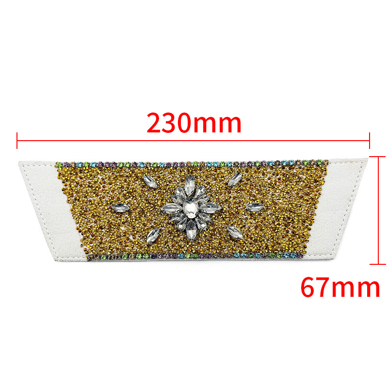 Nuevos accesorios de zapato DIY una sola forma de sandalias de diamante semiacabados zapatillas taladro superior