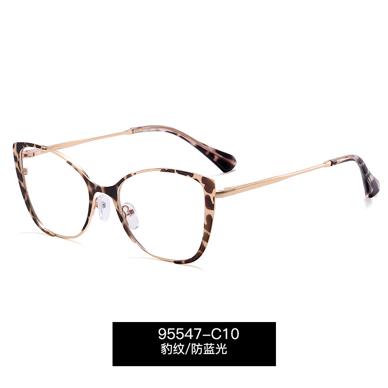 L95547 nuevo metal anti-azul gafas de luz gafas de moda gafas de marco de tendencia femenina en stock al por mayor