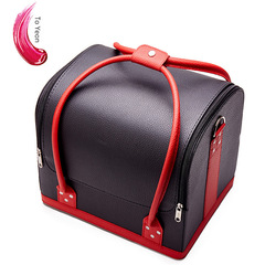 便攜式化妝包多功能手提化妝箱大容量化妝品收納箱美容紋繡工具箱