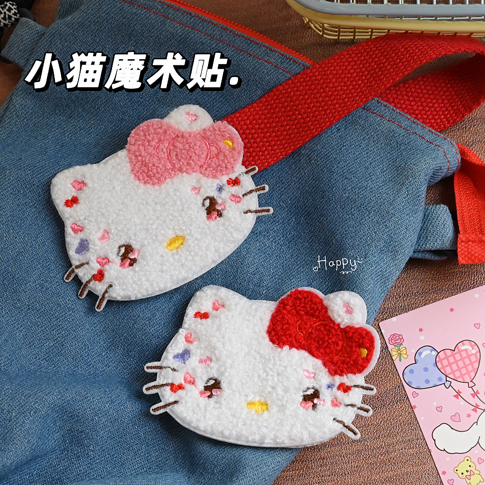 Cute Kitten Seamless Bangs Velcro High-End Side Hair Finishing Face Wash Versatile Kidsren's Hairpin