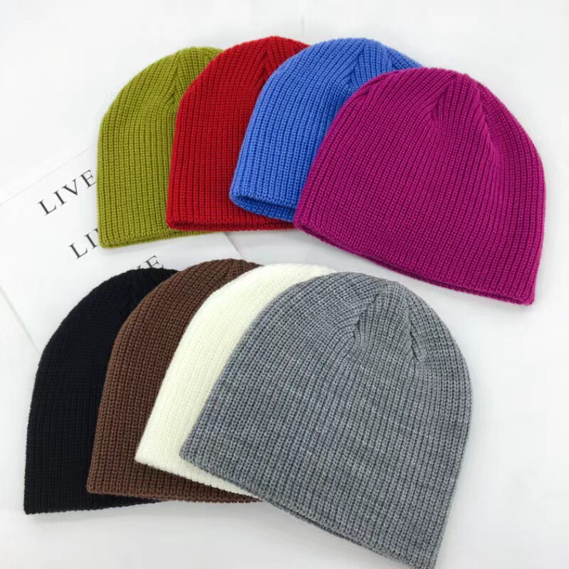 New Japanese and Korean Wool Hat Women's Autumn and Winter Knitted Pullover Hat Warm Moon Baotou Hat All-match Ear Protection Cold Hat for Men New Japanese and Korean Wool Hat Women's Autumn and Winter Knitted Pullover Hat Warm Moon Baotou Hat All-match Ear Protection Cold Hat for Men