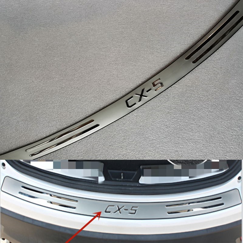 Suitable for Mazda Cx-5/Cx-7, Mazda 6, Mazda 3 Rear Guard Plate, Stainless Steel Trunk Trim Strip, Threshold Pedal Modification