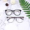 new pattern TR90 frame fashion Retro Blue light myopia glasses personality Versatile face without makeup Plain glasses