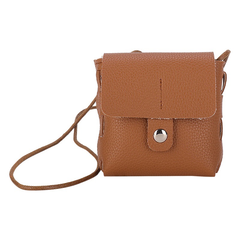 Monedero para niños Color caramelo PU Mini bolso de hombro pequeño Moda de niña coreana Mini Bolsos de moda para niños y niñas
