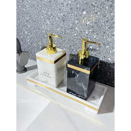 轻奢洗手液瓶子创意酒店浴室乳液瓶美容店洗发水沐浴露分装瓶托盘