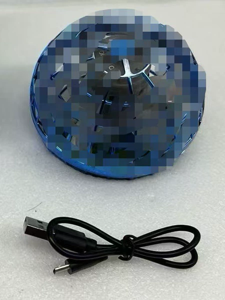 Blue gyroscope, 8.5cm