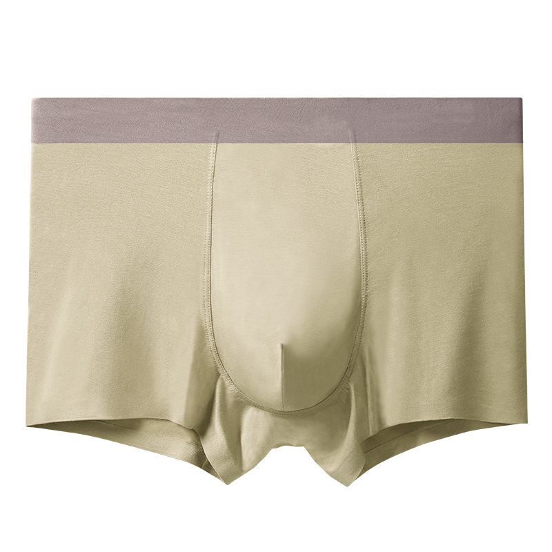 Ropa interior modal de los hombres sin costuras boxeadores de fábrica al por mayor boxeadores transpirables más tamaño verano Mediados de cintura