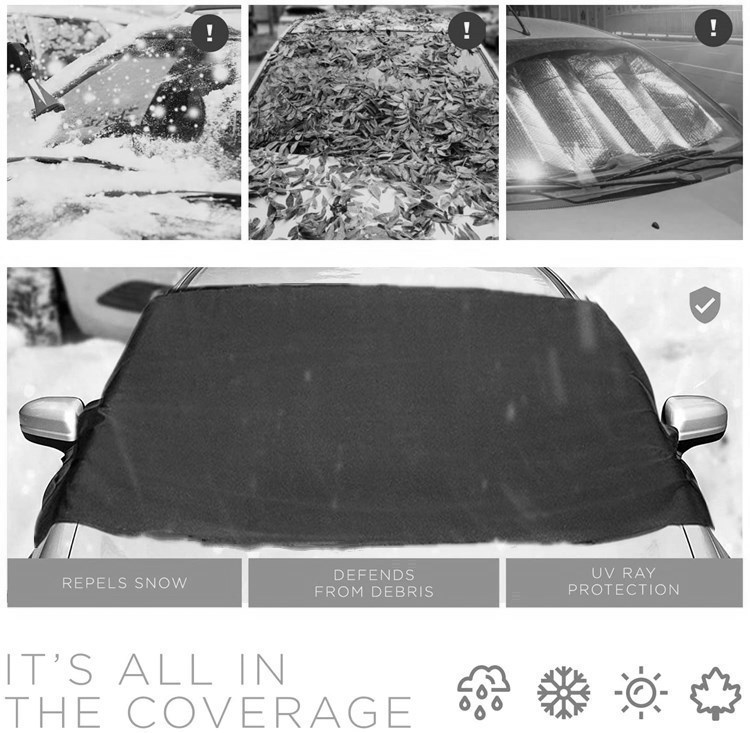 Car Front Windshield Snow Cover 600D Oxford Cloth Snow Shield Sunshade Car Snow Shield Amazon Hot Seller