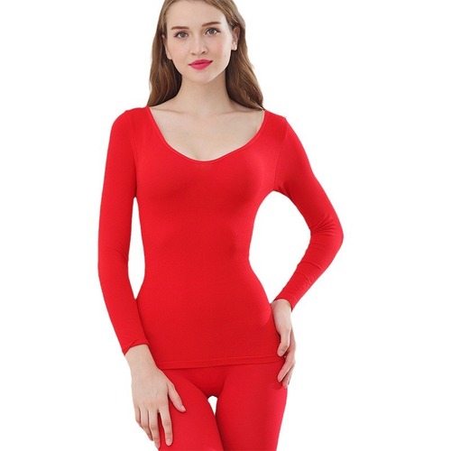 Large round-neck top, knitted base layer for women—autumn and winter slim-fit bottoming shirt, warm long-sleeved autumn wear for inner layering, highly elastic and figure-flattering.