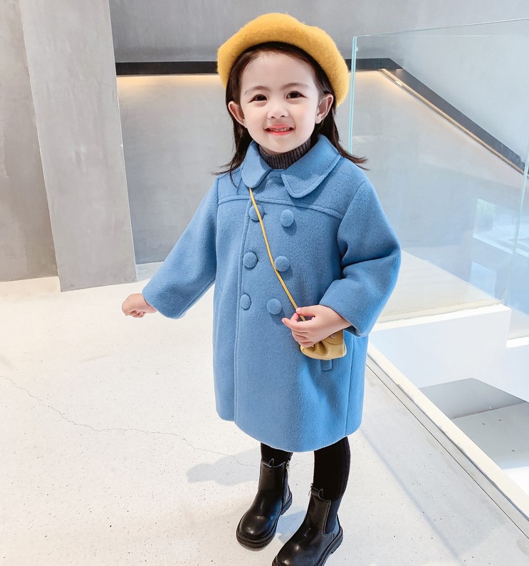 Cute Simple Style Solid Color Polyester Girls Outerwear display picture 10