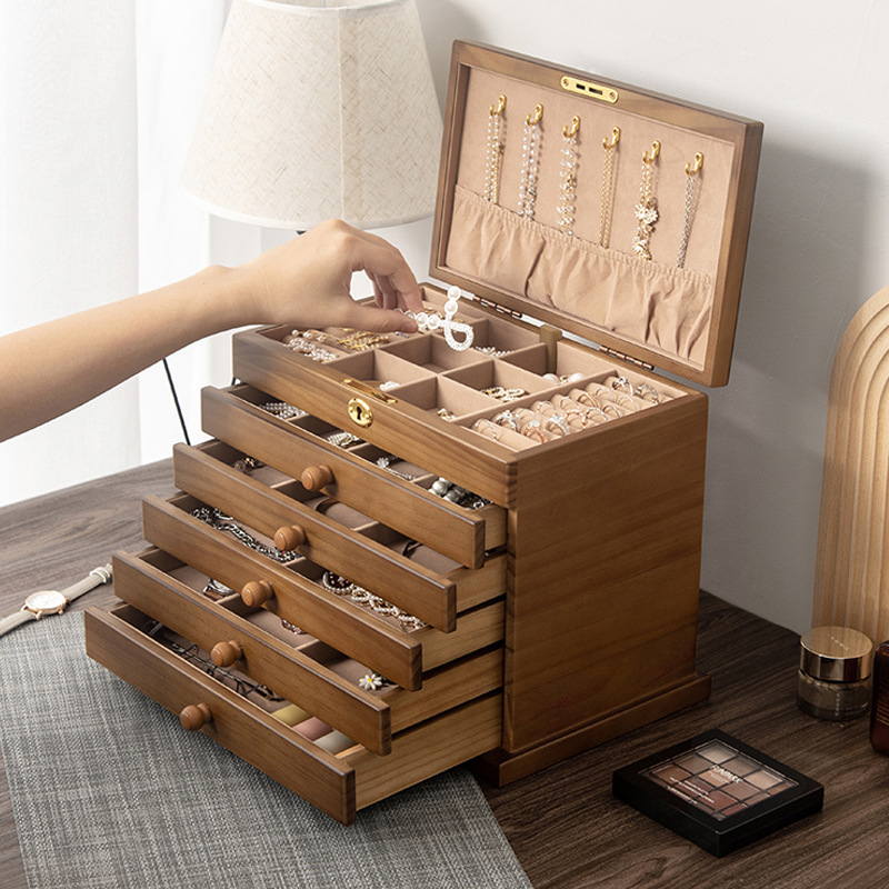 Storage system from natural wood