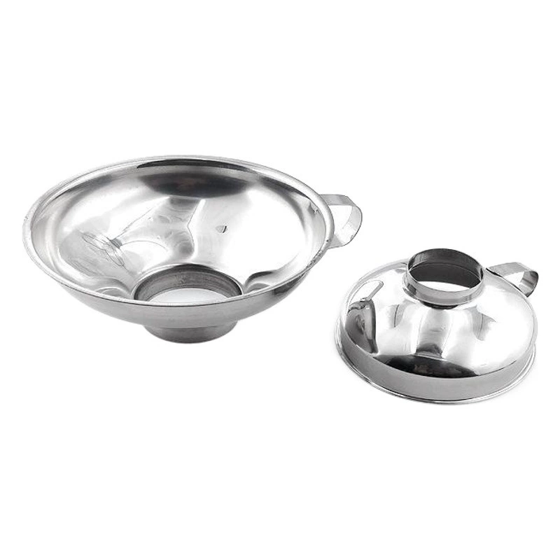 Воронка из нержавеющей стали с широким горлышком Песочный соус Воронка большого диаметра Утолщенная Воронка для джема Бытовая многофункциональная утечка масла и вина