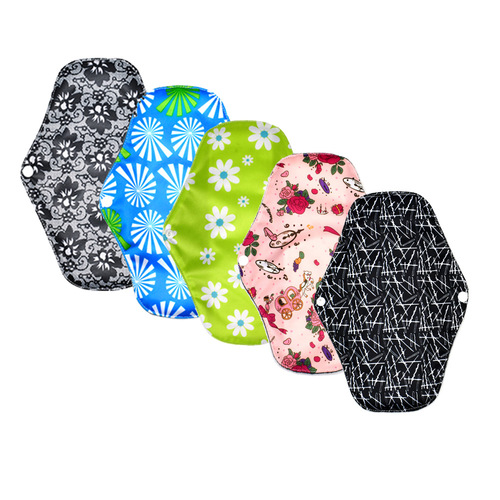 Cross-border large, medium and small washable aunt napkin maternity care bamboo charcoal sanitary pad leak-proof menstrual cloth sanitary napkin pad set