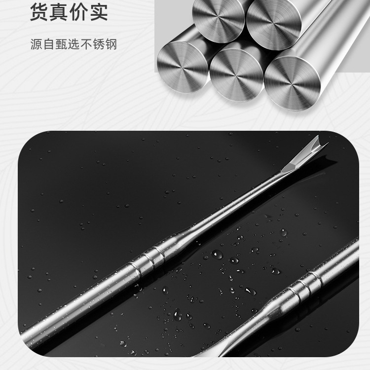 Uñas barbadas cortadoras de uñas Nail Forceps Tool Set de acero inoxidable cuero muerto cortador de uñas alemán doble cabeza image 5