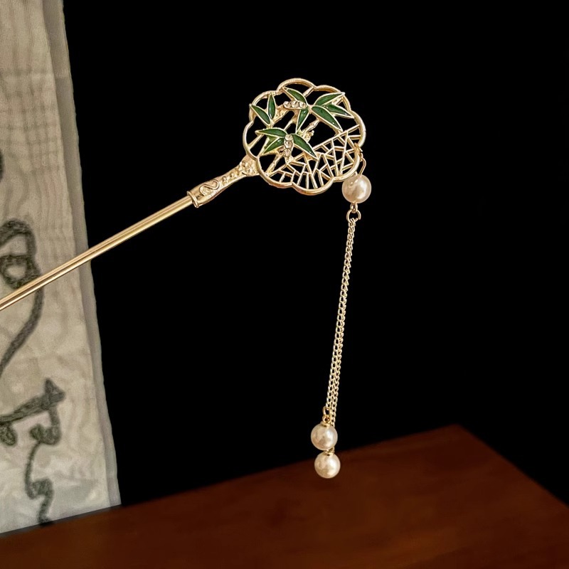 Palacio lámpara pinzas de cabello para niñas estilo antiguo cheongsam accesorios de ropa china pinzas de cabello de disco de alta sensibilidad a la fluidez paso de agitación pinzas de cabello