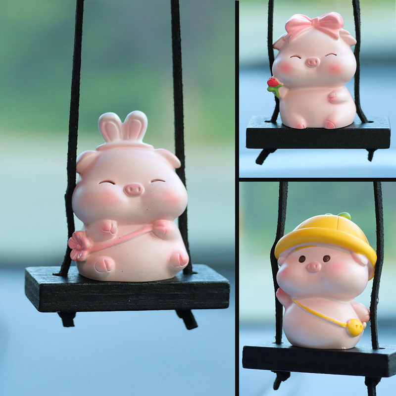 Cross-border e-commerce for creative piggy car interior pendants car ornaments car pendants decorative pendants