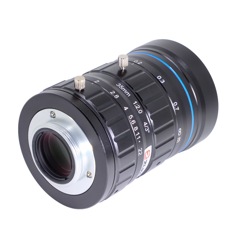 ZLKC中联科创 35mm工业镜头KM3520MP12低畸变1200万像素4/3"C口