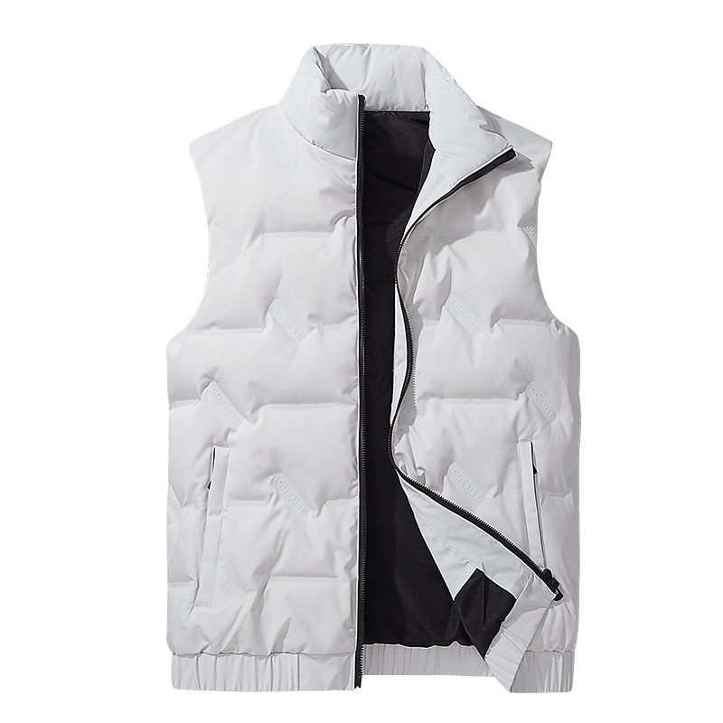 Deportes al aire libre chaleco de hombro blanco de camiseta transfronterizo ligero sin mangas chaleco de pluma herramienta chaleco de pluma personalizado para hombres image 15
