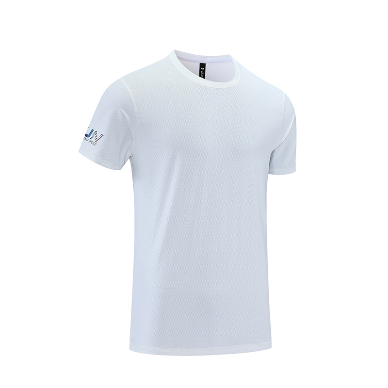 Aeróbicos grupales de primavera y verano para hombres y mujeres que ejecutan ropa de secado rápido ropa de entrenamiento más tamaño estiramiento transpirable casual Camiseta de manga corta A