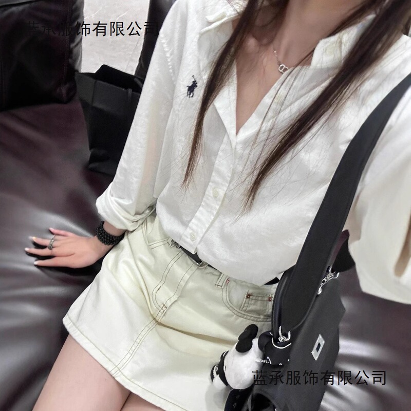 Same Style Rl Ralph Lauren Embroidered Logo Linen Shirt for Men and Women, Old Money Fashion Brand Long-Sleeve Sun-Protective Polo Shirt Top Same Style Rl Ralph Lauren Embroidered Logo Linen Shirt for Men and Women, Old Money Fashion Brand Long-Sleeve Sun-Protective Polo Shirt Top