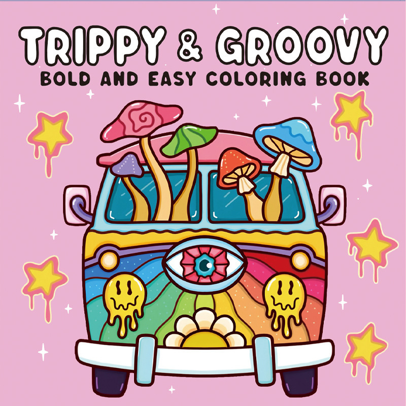 跨境涂色本 Spooky Cutie Coloring Book 怪兽系列儿童涂鸦填色本|undefined