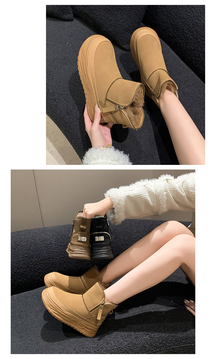 2023 Winter New Thick Bottom Plush and Thick Warmth Northeast Cotton Boots_voghion.com
