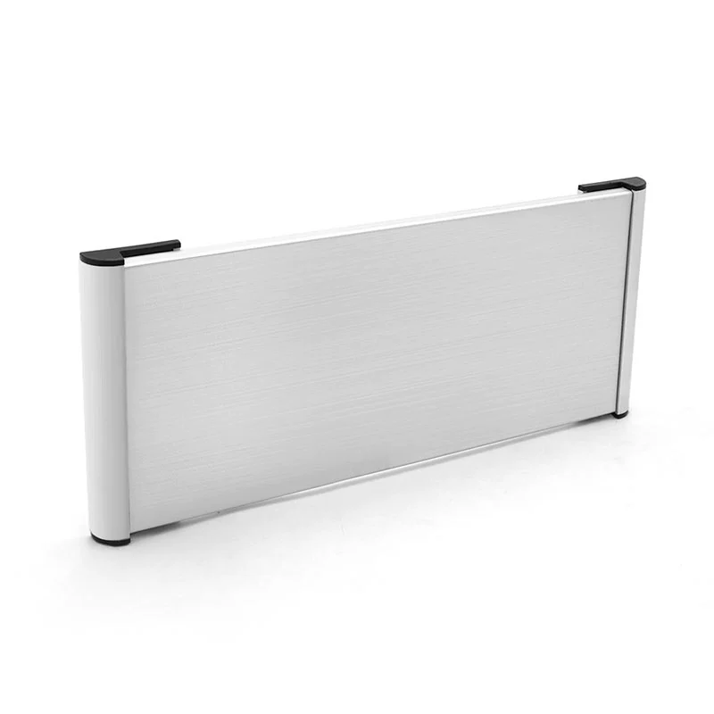 Двусторонняя дверная пластина для отдела, оптовая продажа, подвесная пластина из алюминиевого профиля, односторонняя пластина из алюминиевого сплава, пустой треугольный слот для карт, стильный