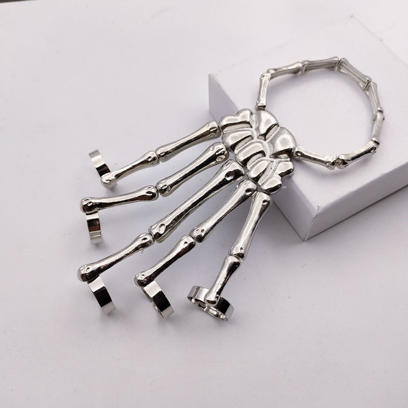1 Piece Punk Hand Alloy Plating Halloween Unisex Bangle display picture 2