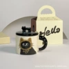 Ceramic cover, spoon, gift box